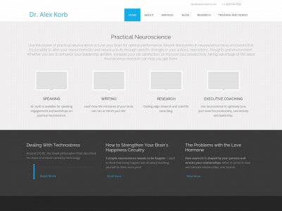 alexkorbphd.com snapshot