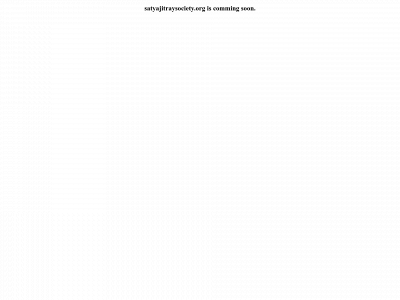 satyajitraysociety.org snapshot