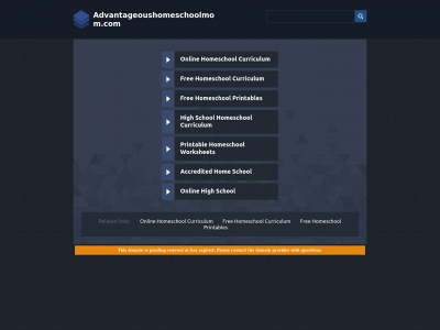 advantageoushomeschoolmom.com snapshot