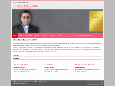 alexanderdhand.com snapshot