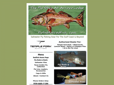 flyfishforredfish.com snapshot