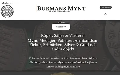 burmansmynt.com snapshot