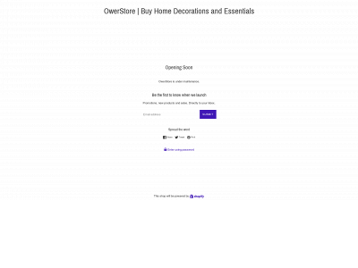 owerstore.com snapshot