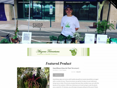 www.arizonaterrariums.com snapshot