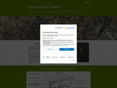 handsoffourgreen.co.uk snapshot