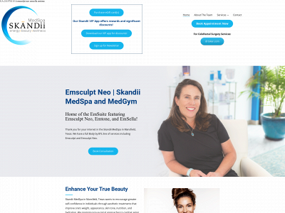 www.skandiimedspa.com snapshot
