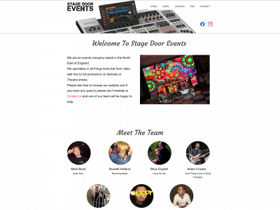 stagedoorevents.com snapshot
