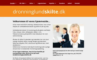 dronninglundskilte.dk snapshot