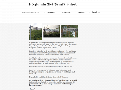 hoglunda-ska.se snapshot