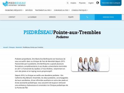 podiatredelapointe.com snapshot