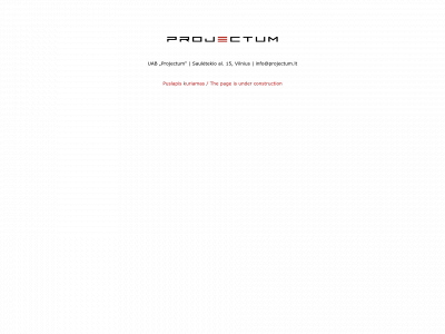 projectum.lt snapshot