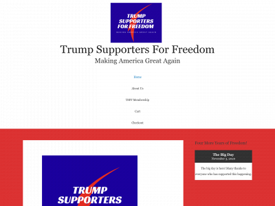 trumpsupportersforfreedom.com snapshot