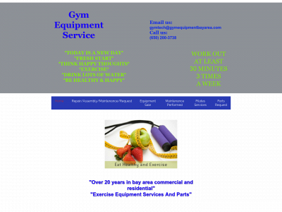 www.gymequipmentbayarea.com snapshot