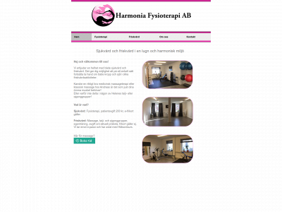 harmoniafysioterapi.se snapshot