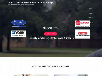 southaustinheatandair.com snapshot