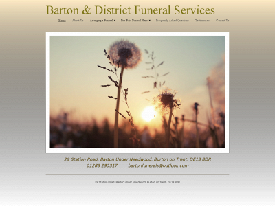 bartonfunerals.co.uk snapshot