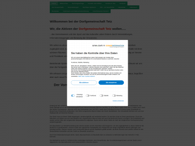 dorfgemeinschaft-tetz.de snapshot