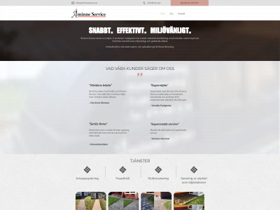 aminneservice.se snapshot