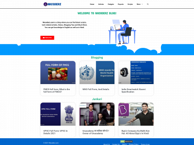 nkcoderz.com snapshot