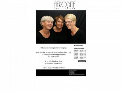afrodite-coiffure.dk snapshot