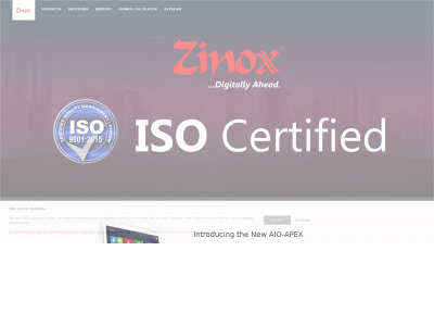 zinoxtechnologies.com snapshot