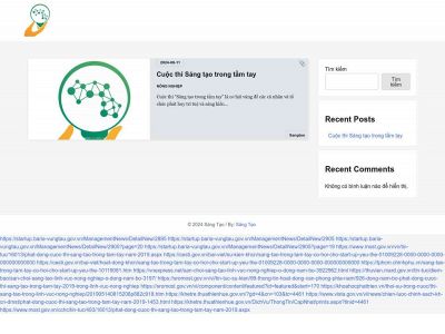 sangtaotrongtamtay.vn snapshot