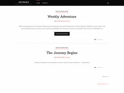 she-travelz.com snapshot