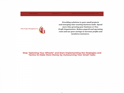 www.microprojectmanagementcompany.com snapshot