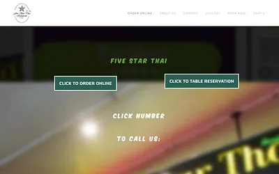 fivestarthai.com.au snapshot