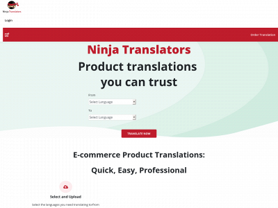ninjatranslators.com snapshot