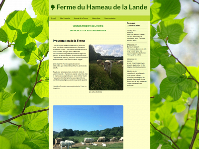 fermeduhameaudelalande.fr snapshot