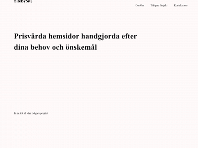 sitebysite.se snapshot