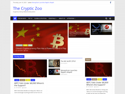 thecrypticzoo.com snapshot