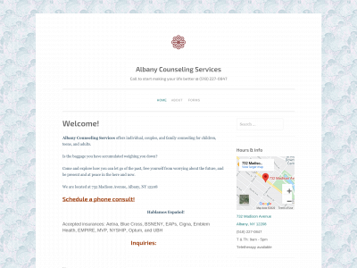 albanycounselingservices.com snapshot