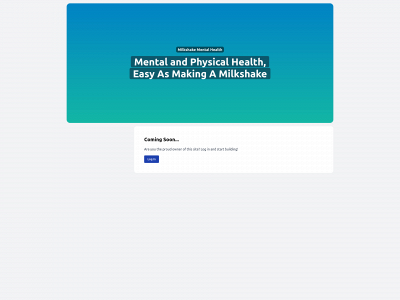 milkshakementalhealth.com snapshot