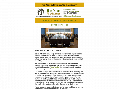 ricsancleaning.com snapshot