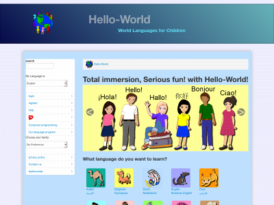 hello-world.com snapshot