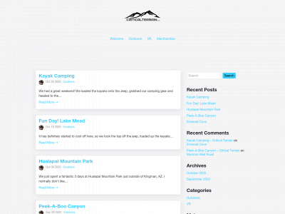 criticalterrain.com snapshot