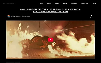www.breakinginfinityfilm.com snapshot