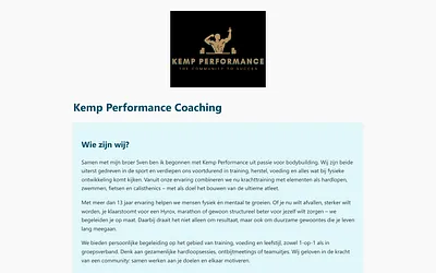 kemp-performance.nl snapshot