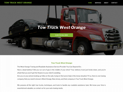 www.towtruckwestorange.com snapshot