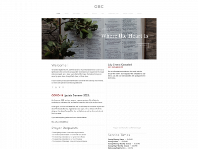 www.gardenbaptistchurch.net snapshot