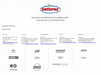 naturex.com.bo snapshot