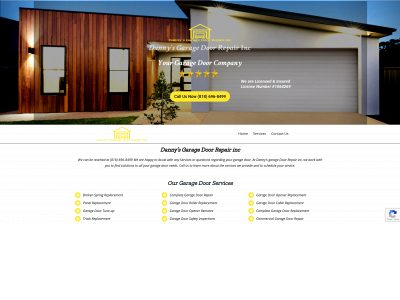 dannysgaragedoorrepairinc.com snapshot
