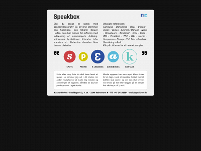 speakbox.dk snapshot