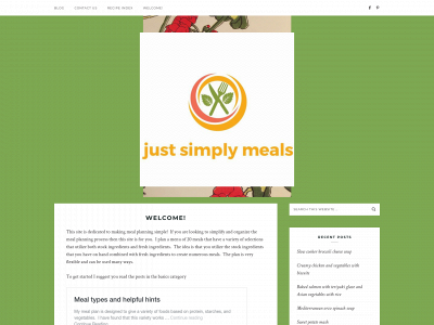 justsimplymeals.com snapshot