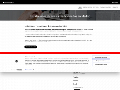 www.tecnofujitairesacondicionados.es snapshot