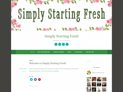 simplystartingfresh.com snapshot