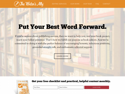 thewritersally.com snapshot