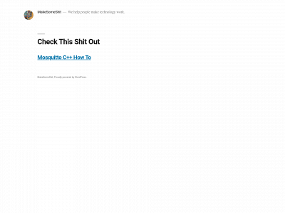 makesomeshit.com snapshot